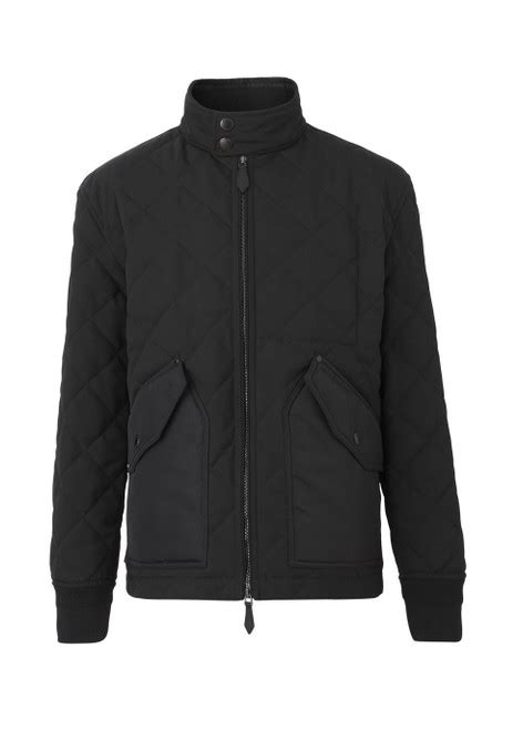 burberry harringron jacket sale|Quilted Thermoregulated Harrington Jacket in Black .